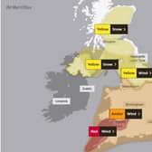 The Met Office has issued severe weather warnings to large parts of the country, with high speed winds now posing a threat to life and likely damage to buildings.