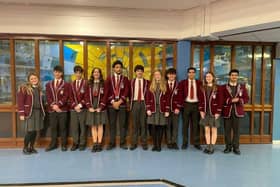 A group of pupils from St. Ninian’s High School