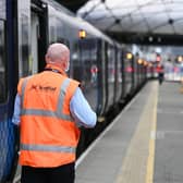 RMT members such as station staff and train conductors are taking part in a strike on Monday, October 10. Picture: John Devlin