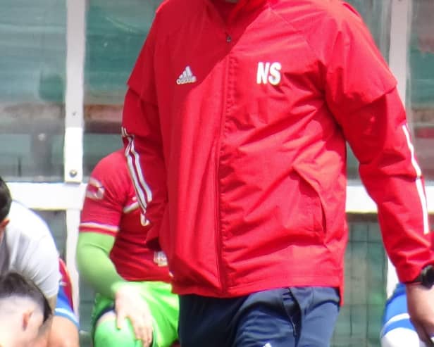 Lesmahagow Juniors boss Neil Schoneville is preparing his squad for a new challenge in Division 3 next season (Pic by David Grimason)