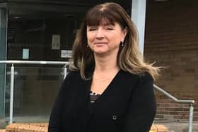 While the risk level has been reduced, services are at a "crucial point" according to Heather Knox, NHS Lanarkshire chief executive.
