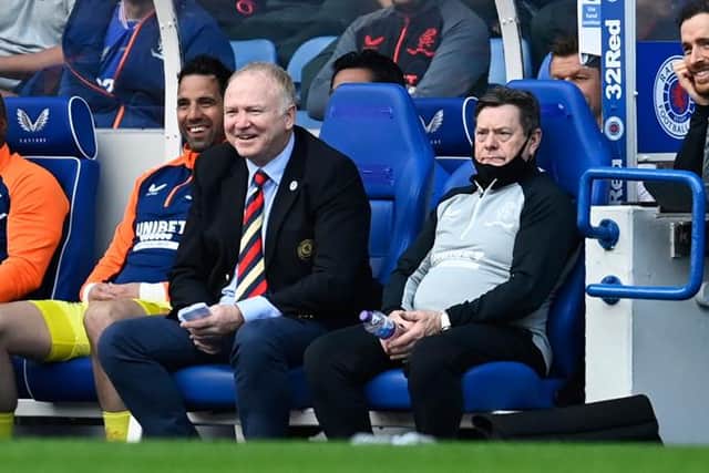 Former Rangers manager Alex McLeish enjoyed his return to the technical area at Ibrox on Saturday as he took charge of a Legends side in the club's 150th anniversary match. (Photo by Rob Casey / SNS Group)