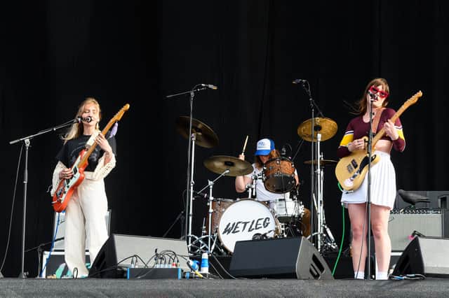 Wet Leg perform at Lytham Festival on July 8