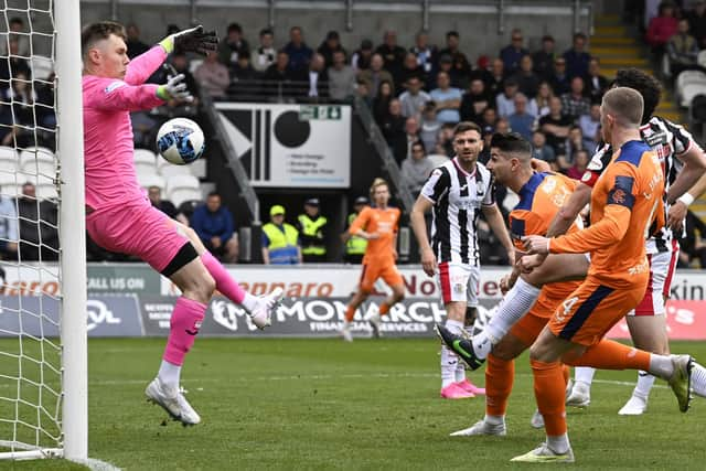 Rangers' Antonio Colak scores to make it 3-0 during the win over St Mirren.