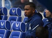 Alfredo Morelos was on the bench for Rangers' 3-0 win over Raith Rovers amid reports of signing a pre-contract with Sevilla. (Photo by Rob Casey / SNS Group)