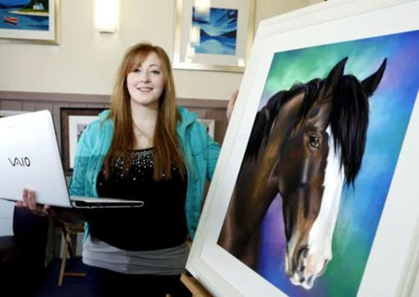 Artist Angela Jamieson who painting a picture everyday and holding an online auction for them