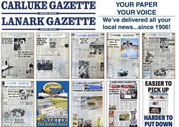 Gazette Past Times front May 2013