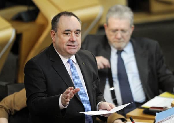 Pic Greg Macvean 07/03/2013, First Minister Alex Salmond speaks at Parliament during FMQs / First Ministers Questions