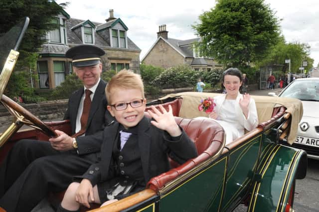 Photograph Jamie Forbes 1.6.13 Lenzie Gala Day. Parade heading to Lenzie Rugby Club.