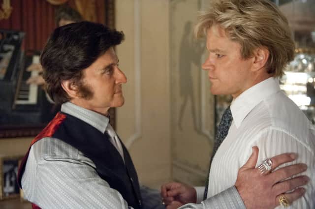 Douglas and Damon in Behind the Candelabra.