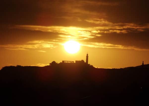 Picture Gallery

Calton Hill silhouetted by a glorious morning sunrise.


Alan Ross
68 Craigleith Hill Gardens
Edinbrugh