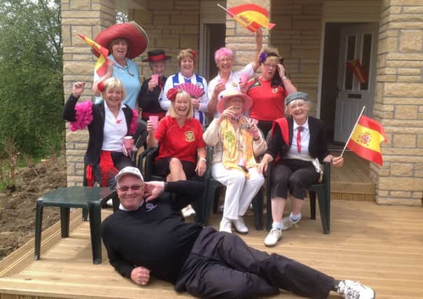 CHARITY DAY: Captain Alex Burns is pictured with the ladies at Kilsyth Lennox Golf Club's captain's charity day.