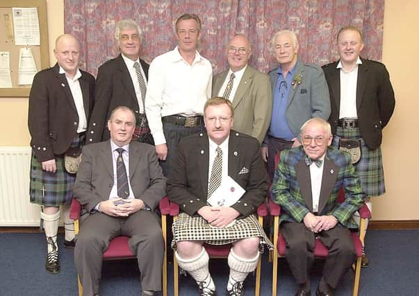 BURNS SUPPER: Top table guests at Kilsyth Lennox Golf Clubs Burns Supper in February, 2004.