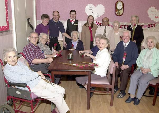 TEA DANCE: Residents of Ochilview Home in Seafar enjoyed a Valentines Day tea dance on Friday, February 14, 2003.