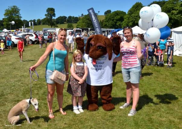 Vets are for pets...Clyde Vet Group were on hand to offer animal lovers advice and support at Biggar Agricultural Show 2013 (Pic Rodger Price)