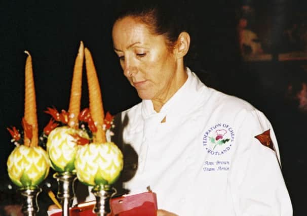 Ann Brown judging at an International Culinary Competition in Malta.