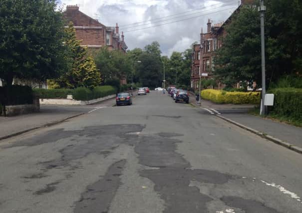 Temporary patching already in place on Dolphin Road