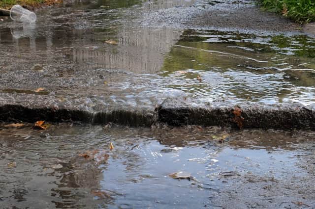 Raw Sewage runs down Bluebell Path in Cumbernauld Village