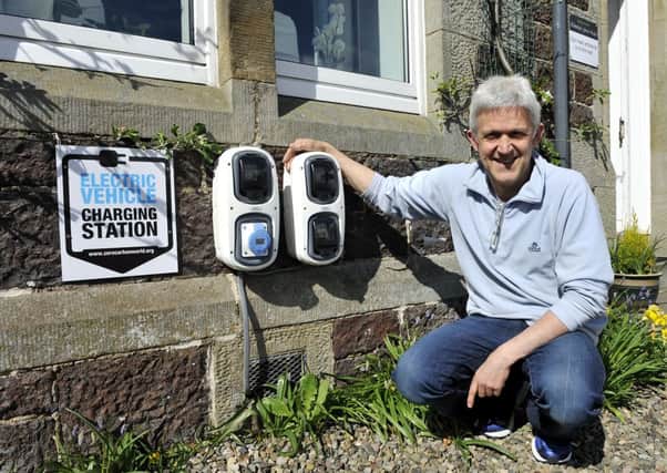 John Riley (56) - Elmsleigh Guest Lodge guesthouse, Biggar, first in Lanarkshire to install electric vehicle charging points and other energy efficient schemes in home
13/5/13