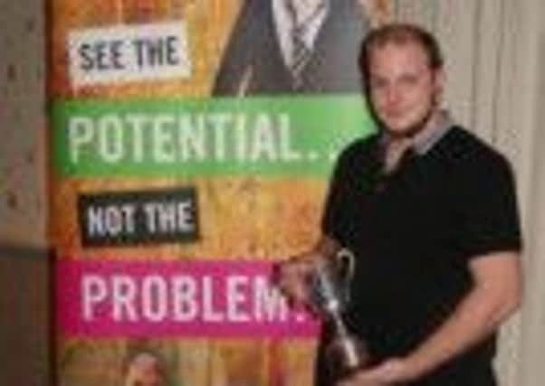 TOP AWARDS: Michael Marshall, YMCA Scotland's Young Achiever of the Year.