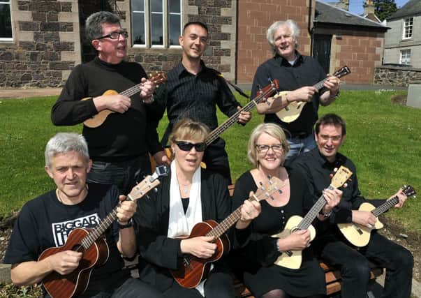 All together now...Dukes of Uke have already sold out their Biggar Little Festival concert and another date in November (Pic Lindsay Addison)