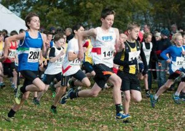 RUNNING IN THE PARK: Youngsters are put through their paces during last year's Scottish National Cross Country Relays in Cumbernauld.