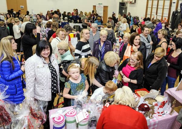Looking for a bargain...girls enjoy their night out at Carluke Primary School WAGS night (Pic by Andrew Wilson)
