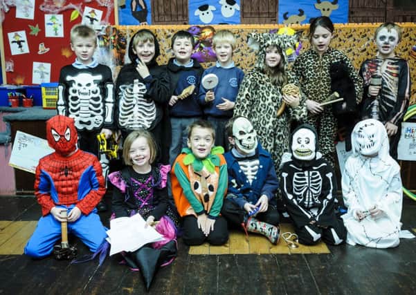 All dressed up...and somewhere to go for Hallowe'en characters at Auchengray Primary School (Pic by Andrew Wilson)