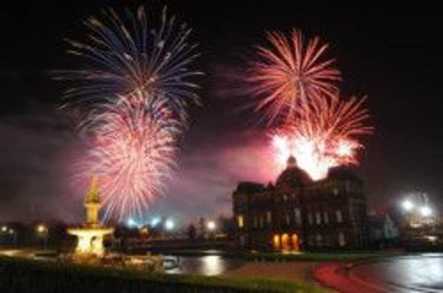 Fireworks at Glasgow Green.