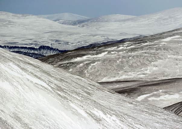 From the hills above Glenshee looking towards Braemar and Balmoral, and the Cairngorms