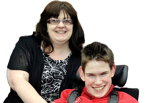 Andrew McNaughton (17) (centre) and mum Heather (41)
Carluke
7/9/12