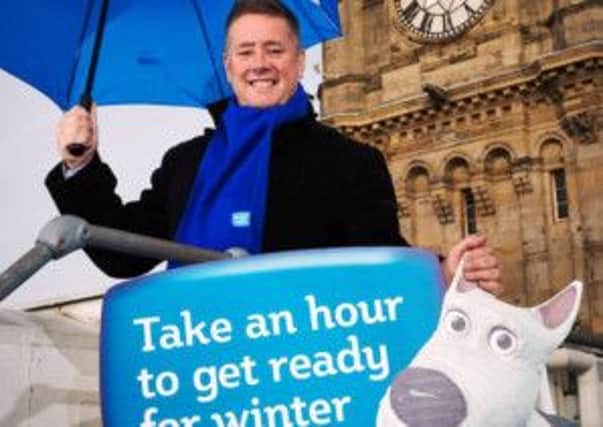 Transport Minister Keith Brown launches the Get Ready for Winter campaign