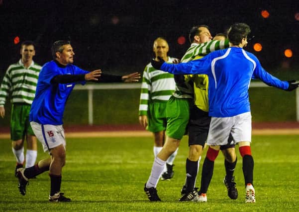 Brawl...which resulted in Sunday's match being abandoned (Pic by Andrew Wilson)