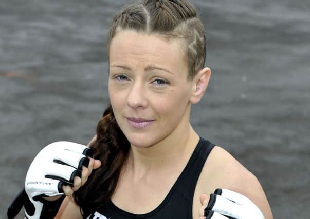 Television beckons...for Joanne, MMA cage fighter from Lanark
 (pic Lindsay Addison)