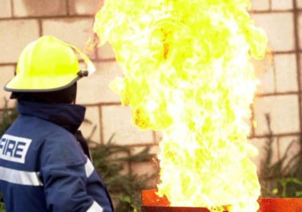 Demonstration of the dangers of chip pan fires