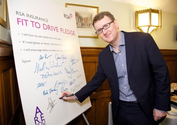 Greg McClymont signs fit to drive pledge