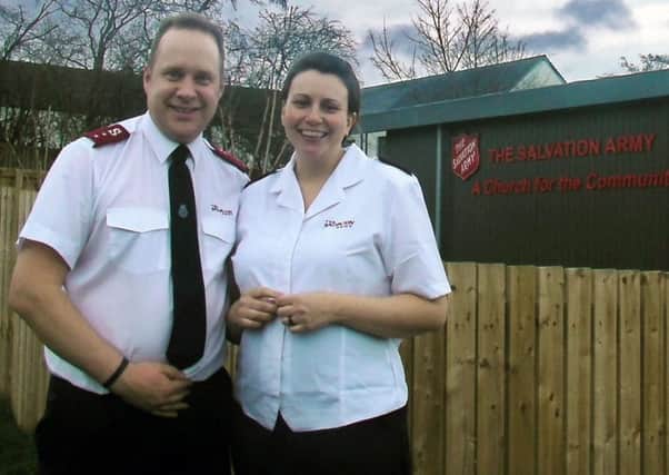 Joanna with her husband and fellow Salvation Army captain, Stephen