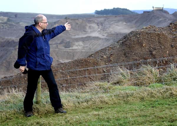 Campaign continues...Professor Mark Stephens at quarry site