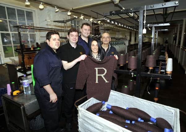 In a spin...New Lanark's textile team after winning the Harry Potter contract