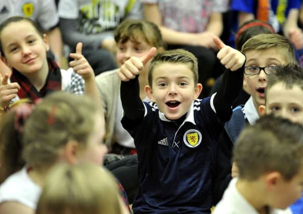 Thumbs up...from one Scotland fan