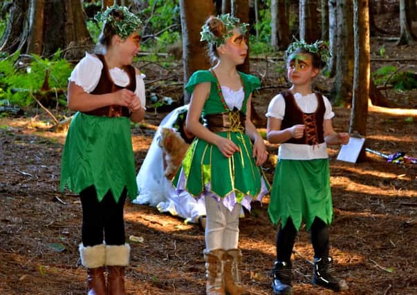 WOODLAND SPRITES: This trio of youngsters are away with the fairies - in the nicest possible way!