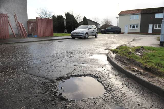 Potholes are just one of the issues causing concern for residents in Harestanes.