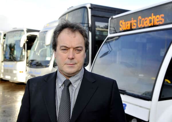 Still going strong...Stuarts Coaches boss Stuart Shevill has hit back at rumours claiming the company is going under