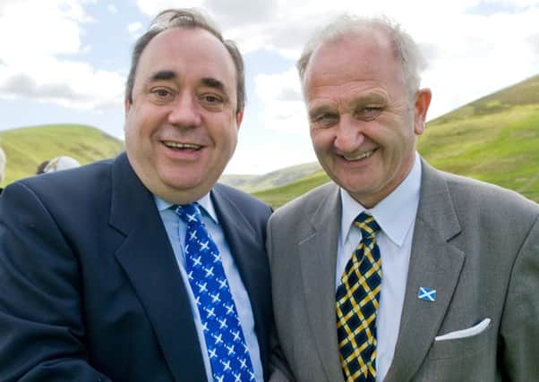 Happier times...Bev with First Minister Alex Salmond