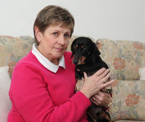 Val Dunn with her dog Oscar