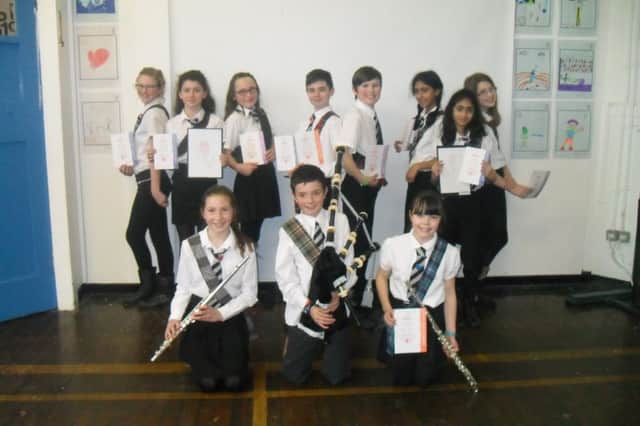 P7s are awarded Burns Federation Certificates for their tributes to the bard.