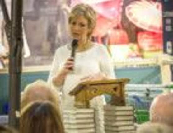 Sally Magnusson at the book launch at The Avenue.