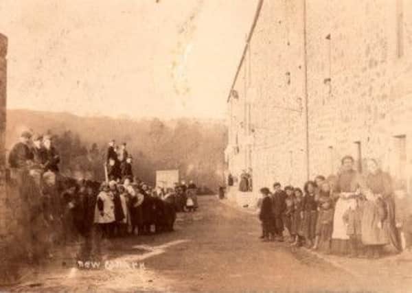Double Row...when it was occupied by millworkers at New Lanark, circa 1903