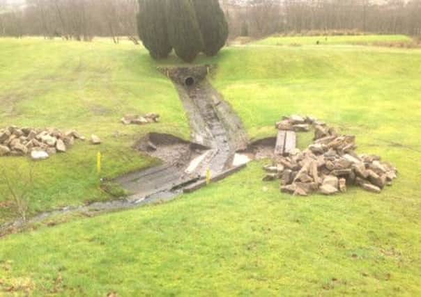 BRIDGE BASE: Kilsyth Lennox golf cours eis set to have a new bridge built. Foundations are due to be laid at the beginning of the month.