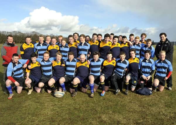 Biggar High and Lanark Grammar School rugby teams
Race course, Lanark
7/3/14